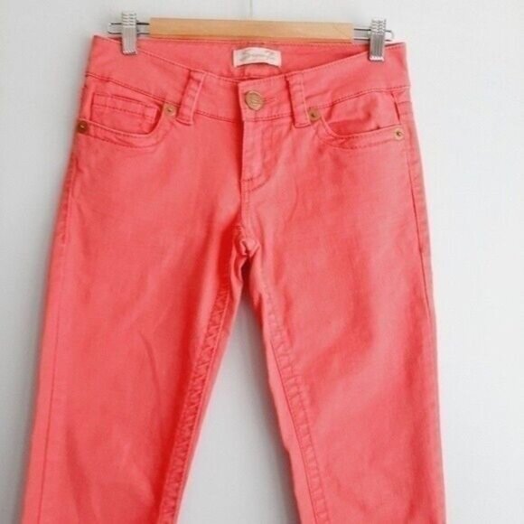 SEVEN7 Jeans Pink Women's Crop Capri Pants Sz 26 - Picture 3 of 10